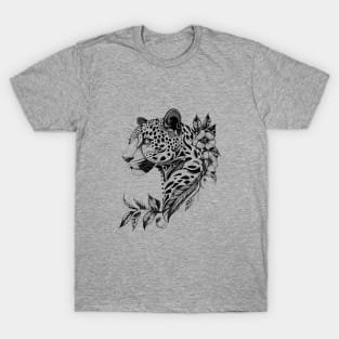 Jaguar Wild Animal Nature Illustration Art Tattoo T-Shirt